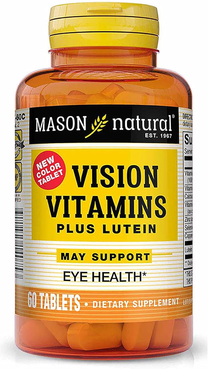 Mason Vitamins Vision Plus/Lutein Tablets, 60 Count