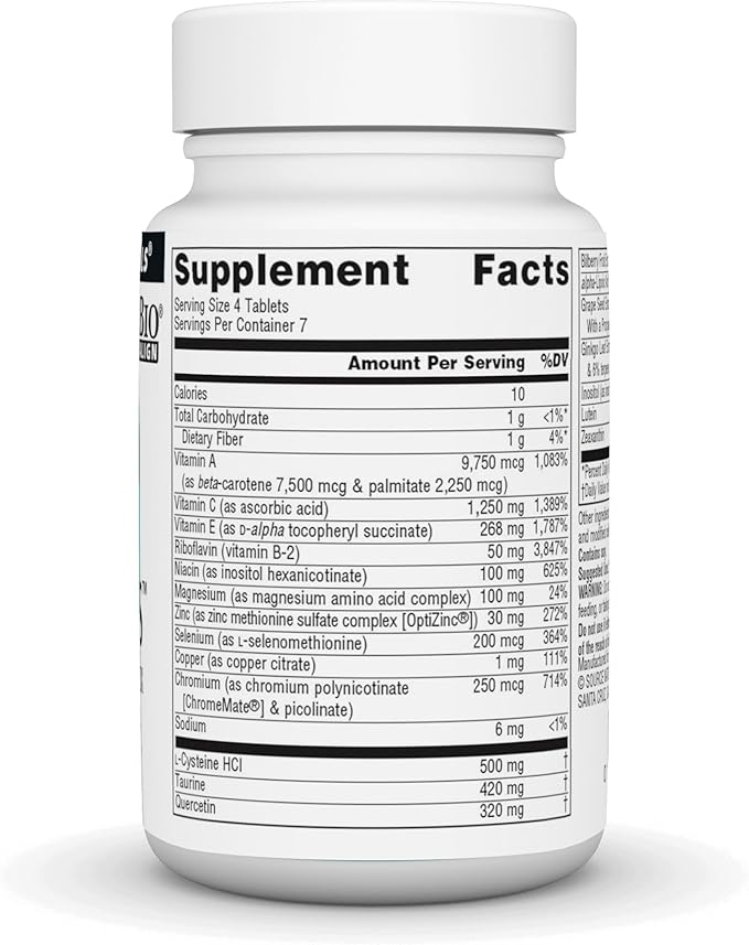 Source Naturals Visual Eyes Dietary Supplement - Multi-Nutrient Complex with Bilberry Extract, Lipoic Acid and Lutein - 30 Tablets