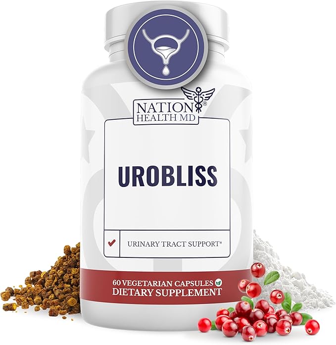 UroBliss Formula for Urinary Tract Support - D Mannose 1000mg Capsules with Cranberry Extract for Feminine Care and UTI-Health, 60 Capsules