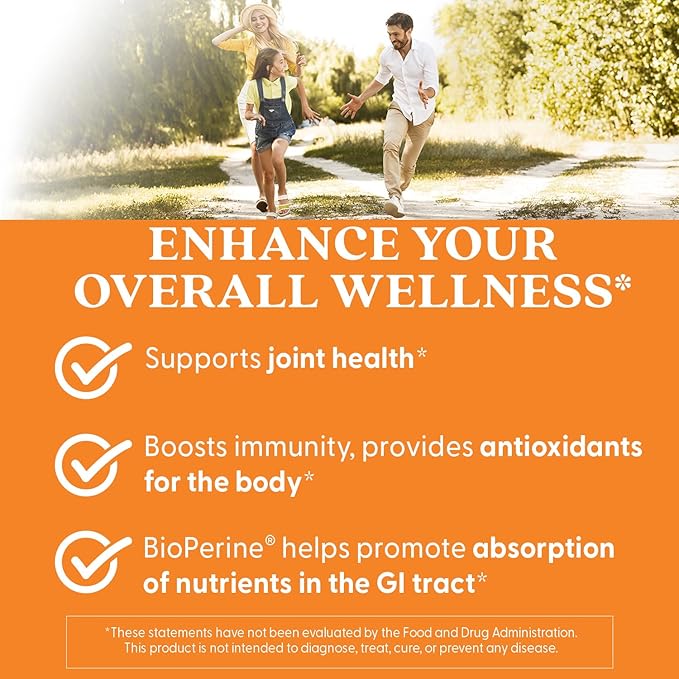 Doctor's Best Curcumin From Turmeric Root with C3 Complex & BioPerine, Benefit the Joints by Helping to Neutralize Free Radicals, Non-GMO, Gluten Free, Soy Free, Joint Support, 1000 mg, 120 Tablets