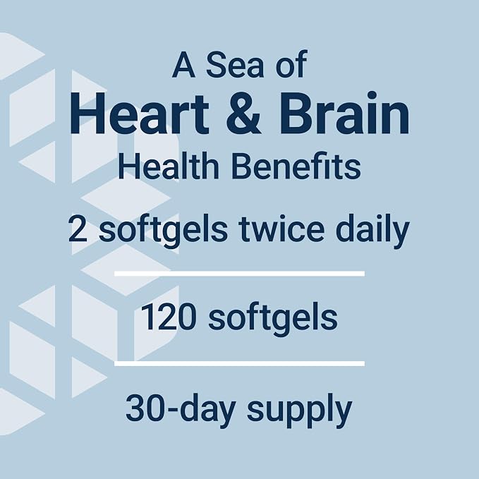 Life Extension Super Omega-3 EPA/DHA Fish Oil, Sesame Lignans & Olive Extract – Cognitive Health, Cholesterol Health Support, Gluten-Free, Non-GMO, 120 Softgels