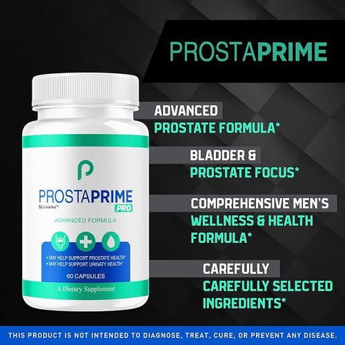 (5 Pack) ProstaPrime Pro Capsules - Official ProstaPrime Pro for Men Pills Supplement Support, Natural Premium Advanced Formula Health & Wellness, ProstaPrime Pro Reviews, 300 Capsules for 5 Months