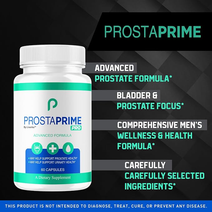 (2 Pack) ProstaPrime Pro Capsules - Official for Men Pills Supplement Support, Natural Premium Advanced Formula Health & Wellness, ProstaPrime Pro Reviews, 120 Capsules for 2 Months