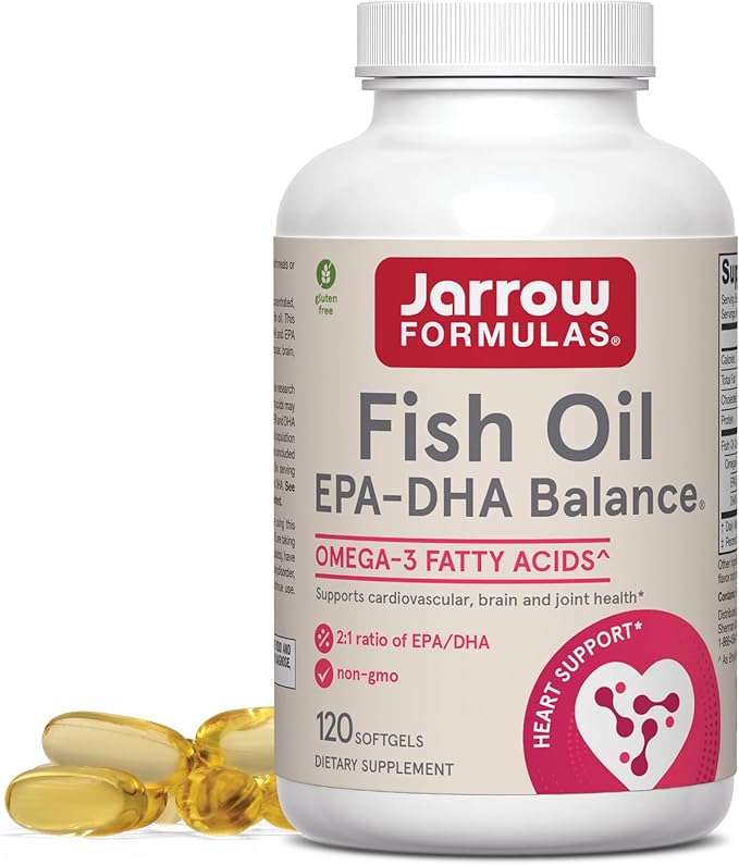 Jarrow Formulas® EPA-DHA Balance®, 1,200 mg Omega-3 Fatty Acids for Cardiovascular Support, 120 Softgels, 60 Day Supply