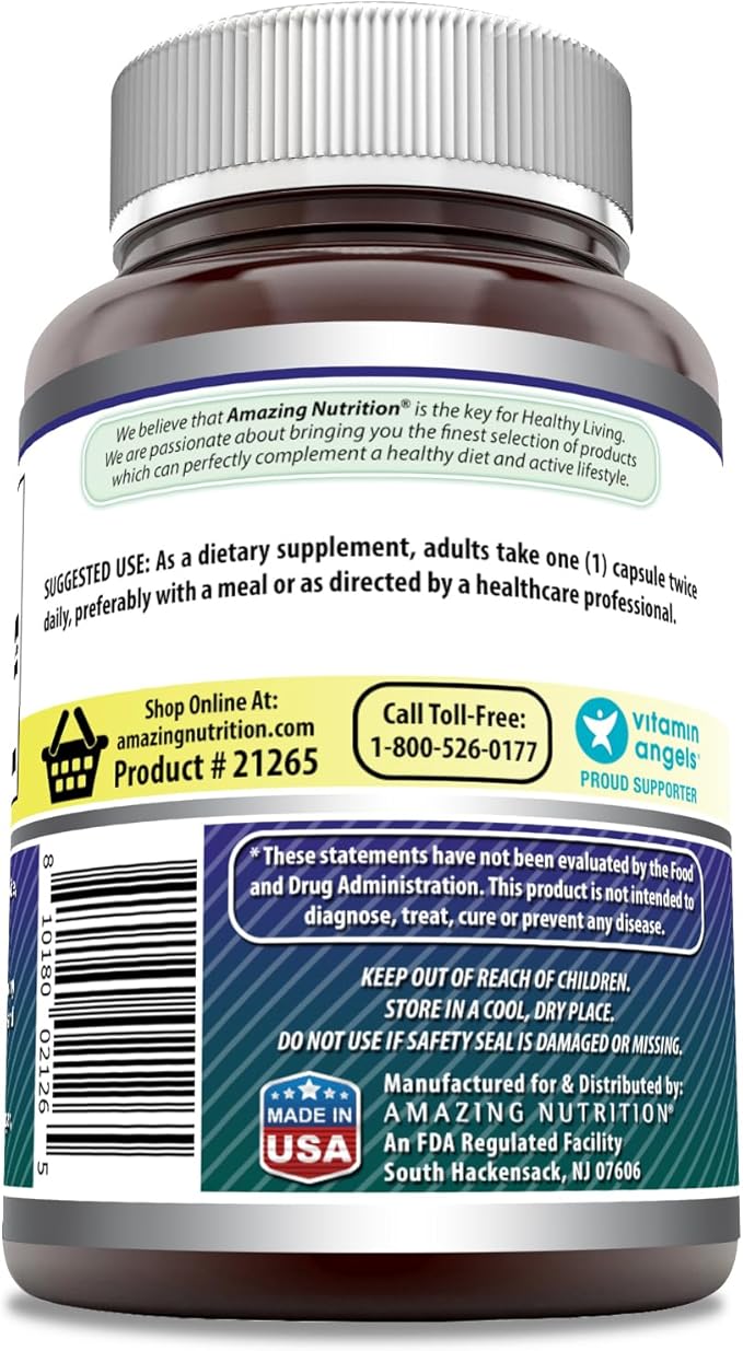 Amazing Formulas Alpha Lipoic Acid | 600 Mg Per Serving Supplement | Capsules | Non-GMO | Gluten Free | Made in USA (120 | 3 Pack)