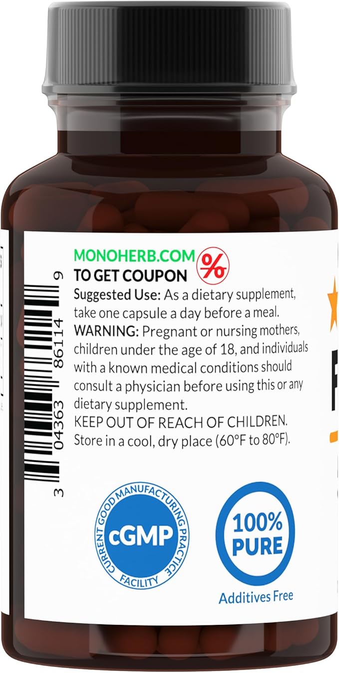 MONOHERB Fisetin 500 mg - 90 Vegetarian Capsules