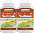 Best Naturals Chromium Picolinate 1000 mcg 120 Tablets (120 Count (Pack of 2))