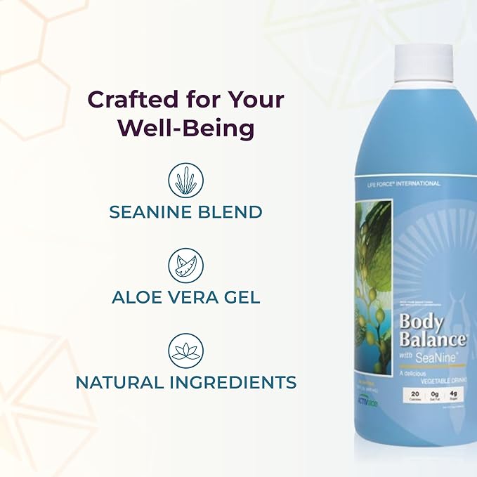 Youngevity Body Balance Land & Sea Plant Based Nutrition - Sea Vegetables, Kelp, Nori, Honey, Aloe Vera, and More - 75+ Nutrients w/Vitamins, Minerals, Amino Acids - (32 Fl Oz) (1)