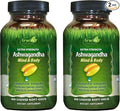 Irwin Naturals Extra Strength Ashwagandha Mind & Body – 60 Liquid Soft-Gels - 2 Pack