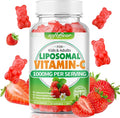 softbear Liposomal Vitamin C Gummies for Adults & Kids 1000mg, Chewable Vitamin C Supplement for Immune Support, Vegan/Organic/Sugar Free VIT C Gummies, Strawberry Flavor 60 Count
