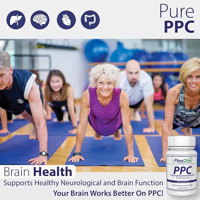 Nutrasal PhosChol PPC Polyenyl PhosphatidylCholine Choline Supplement 900mg 300 Gelatin Capsules