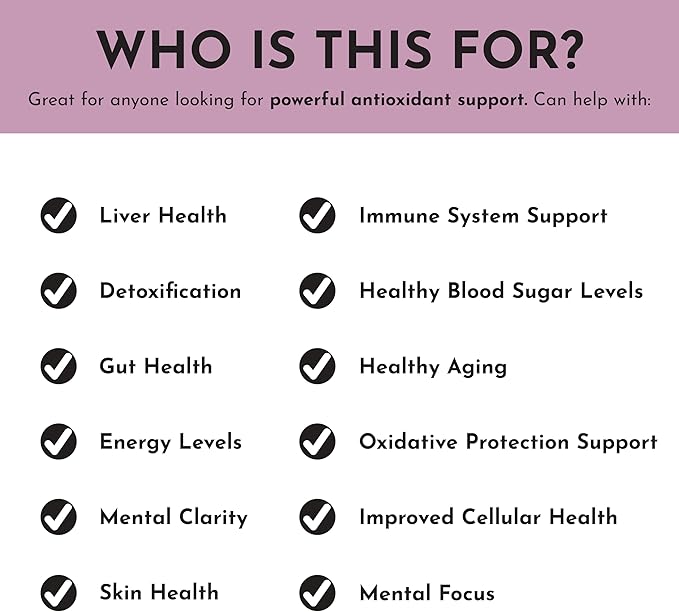 JUST INGREDIENTS Glutathione Complex – 60-Capsule Supplement with Liposomal, S-Acetyl-L-Glutathione & CoreBiome® Tributyrin – Supports Antioxidant Defense, Detoxification & Cellular Health*