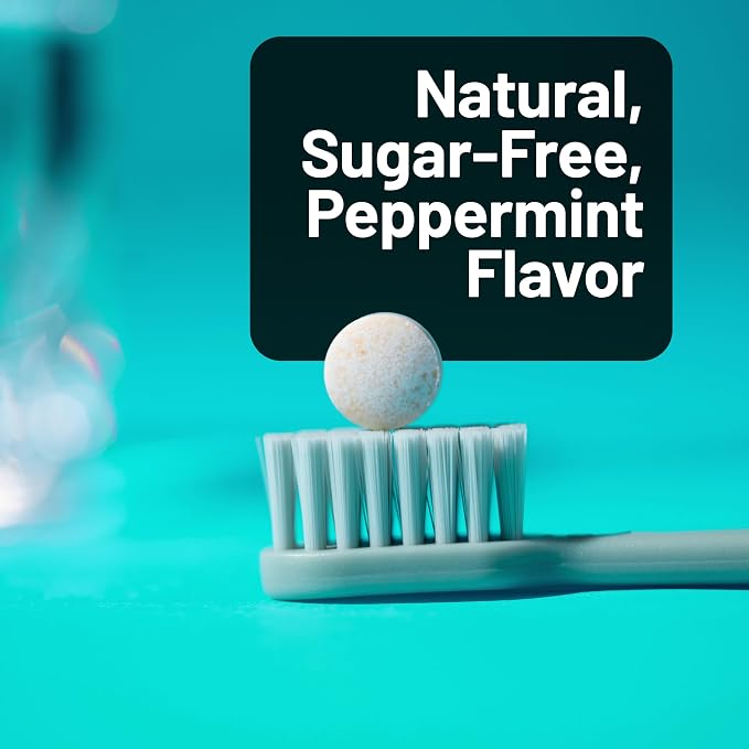 NatureWise Oral Probiotics for Mouth Bad Breath - Chewable Sugar-Free Mint - Lactobacillus reuteri Chewable - Oral Probiotics for Kids & Adults - Non-GMO USA Manufactured - 30 Count[30-Day Supply]