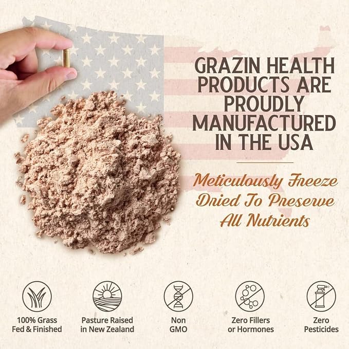 Bovine Collagen Capsules 3000mg Grass Fed, Whole Food Bovine Collagen Pills for Women and Men, Non Marine Collagen Supplements, 30 Day Bottle