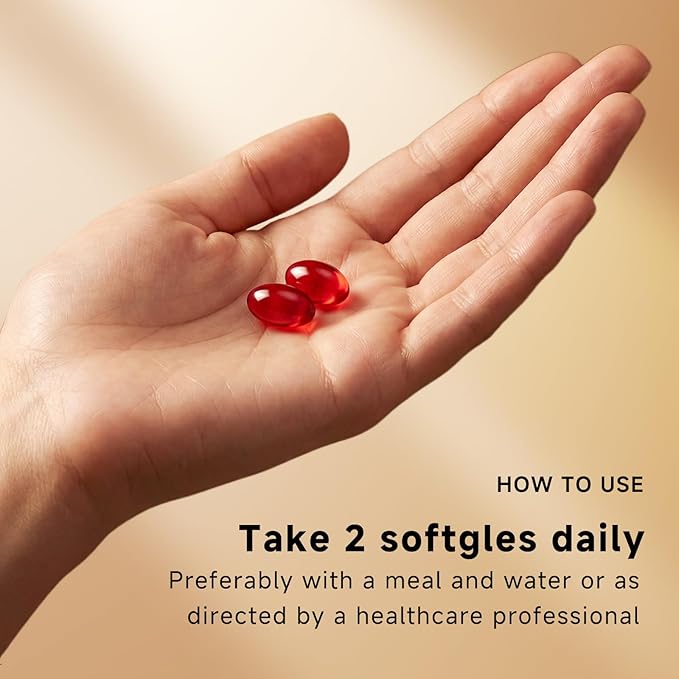 GBN Astaxanthin Supplements 24mg 200 Softgels, Supports Eye, Skin, Joint, Brain, Heart & Immune System Health, Stamina & Healthy Aging for Women & Men, Fresh Microalgae Source