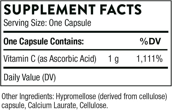 THORNE - Immune & Wellness Support Bundle - Asorbic Acid & Vitamin D-5000 - Antioxidant & Immune Function - 60 Servings