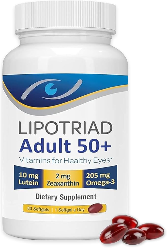 Eye Vitamin and Mineral Supplement with Zinc, Vitamins C & E, Omega 3, Lutein & Zeaxanthin - 60 Count