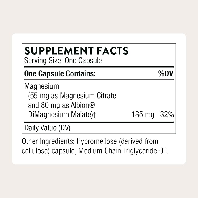 THORNE - Magnesium CitraMate & Creatine Performance Combo - Essential Support for Energy, Muscles, and Cognitive Function - 90 Servings