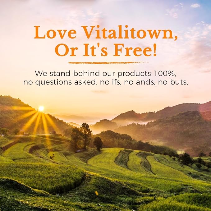 Vitalitown Vitamin C Complex 1000mg with Rose HIPS, Bioflavonoids, Turmeric & Echinacea, Daily Immune Support, Collagen Booster & Powerful Antioxidant, Vegan, 180 Tablets