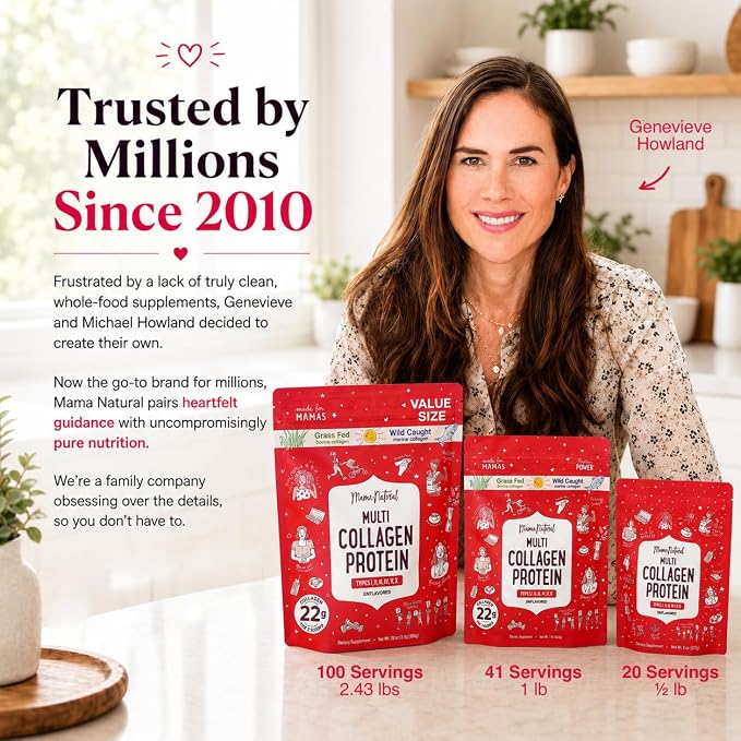Multi Collagen Protein Powder Type 1, 2, 3, 4, 5, 10 - Unflavored & Hydrolyzed - Pure Collagen Peptides Powder - Grass Fed Beef, Wild Fish Marine & USA Eggshell - 20 Servings