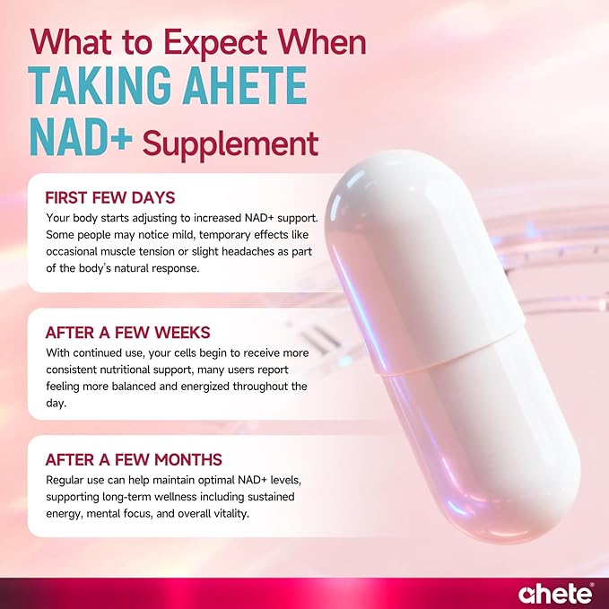 NAD Supplement with PQQ, Vitamin B6, L-Ergothioneine, and NMNH Supplement - for Cellular Health, Energy Support and Healthy Aging for Women & Men - Vegetarian, Non-GMO, Gluten Free- 270 Capsules