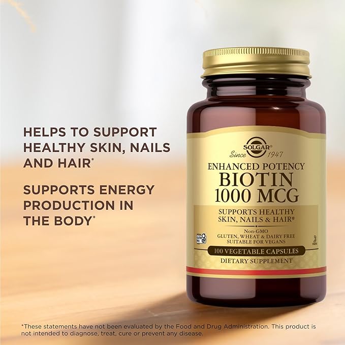 Enhanced Potency Biotin 1Vitamin 000 mcg 100 Veg Capsules