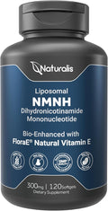 Naturalis Liposomal NMNH 300mg (NMN Alternative) | Boost NAD+ Levels & Support Healthy Aging* | Bioenhanced with Vitamin E for Advanced Absorption, Stability & Antioxidant Protection* | 120 Softgels