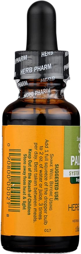Herb Pharm Saw Palmetto Berry Liquid Extract for Prostate Support - 1 Ounce (DSAW01)