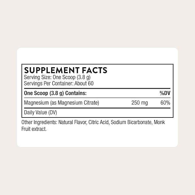 THORNE - Magnesium Citrate - Supports Healthy Muscle & Urinary Tract Function, Heart Health, Bone Health & Occasional Constipation Relief* - Citrus Berry Powder - Third-Party Certified - 60 Servings