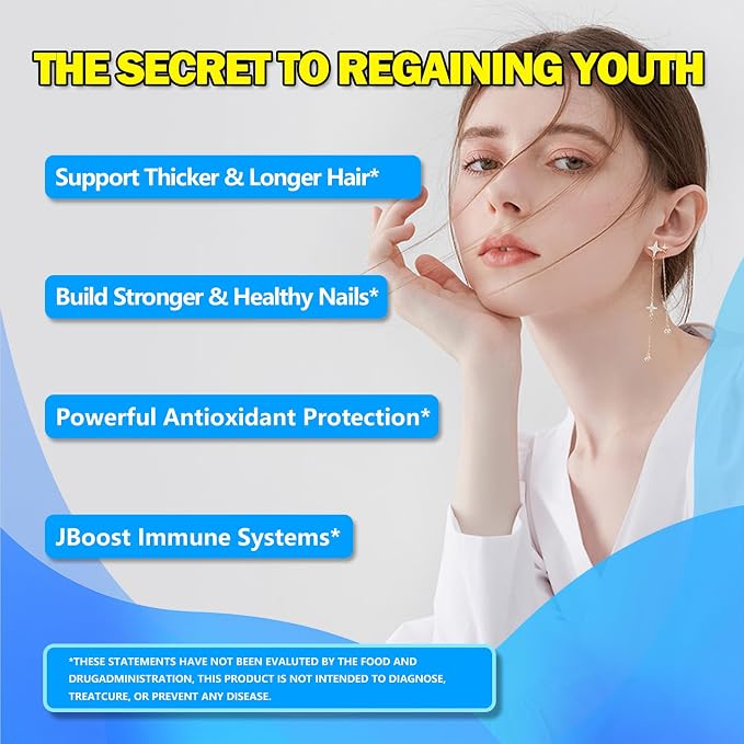 Marine Collagen Peptides Liquid Drops, Hydrolyzed Multi Type I & III Collagen w. Hyaluronic Acid Biotin Vitamin C for Joint, Skin, Hair & Nail, Liquid Marine Collagen High Absorption for Women Men