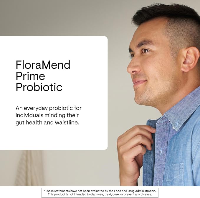 THORNE - FloraMend Prime Probiotic - Shelf Stable Probiotic Blend - Gut Health Supplement to Aid Weight Management & Support Digestive Health* - 30 Servings