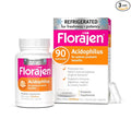 Florajen Acidophilus Probiotics, Gut Health, Vaginal Health, and Immune Support Supplement, Constipation and Bloating Relief for Adults, 90 Capsules (Refrigerated)