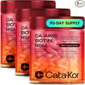 Cata-Kor Hair Skin and Nails Vitamins for Women – Biotin Collagen Hair Supplement | Hyaluronic Acid | Calcium AKG | MSM | Vitamin C & Vitamin D3 K2 – Hair Growth Vitamins for Women – 270 Caps (3 Pack)