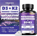 High-Potency Vitamin D3 10000IU K2 (MK-7) Potassium Magnesium Supplement - Advanced Synergistic Complex for Bone, Immune Health, Mood Balance & Energy Support