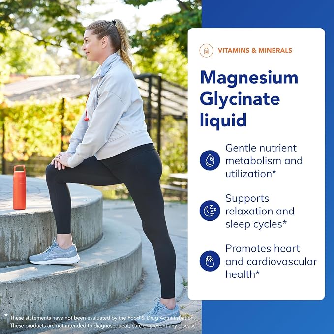 Pure Encapsulations Magnesium Glycinate Liquid - Supports Bone Health & Heart Health* - Vegan, Gluten Free & Non-GMO - 16.2 fl oz
