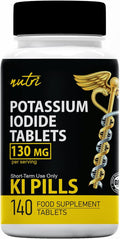 Nature's Fusions Potassium Iodide Tablets 130 mg (140 Tablets) EXP 10/2032 - Ki Pill - YODO Naciente