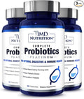 1MD Complete Probiotics Platinum | Supports Digestive Health | with Nourishing Prebiotics, 51 Billion Live CFU, 11 Strains, Dairy-Free | 30 Vegetable Capsules (3-Pack)