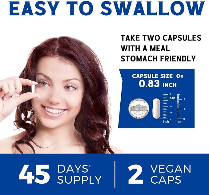 Vitalibre 10 in 1 Magnesium Complex, 420mg Elemental Magnesium | Ultra Strength, Max Absorption | Chelated Magnesium Supplement for Nerves, Bone & Heart Health | Non-GMO, 90 Vegan Capsules