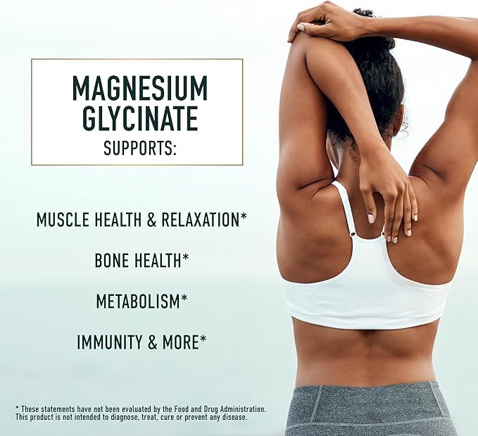 Magnesium Glycinate 400mg | Chelated Magnesium Glycinate for Maximum Absorption & Bioavailability | Relaxation, Muscle Health, Stress & Energy Support Supplement | 120 Capsules (2-Month Supply)
