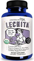 Legendairy Milk Lechita, Supports Milk Flow, Organic Fenugreek Free Breastfeeding Supplement, Organic Fennel & Anise, Made in USA, 180 Vegan Capsules