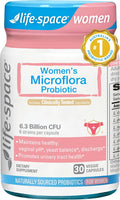 Life-Space Probiotic for Women, Support Healthy Vaginal Microflora & Comfort, Daily Supplement for Women, pH Balance with Lactobacillus rhamnosus, 6.3 Billion CFU & 6 Strains, 30 ct