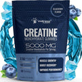 Creatine Gummies 5000mg, 30 Servings Creatine Monohydrate Gummies - Third-Party Tested Creatine for Women, Blueberry Flavor Creatine for Men, Muscle Growth, Strength, and Recovery - Pack of 1