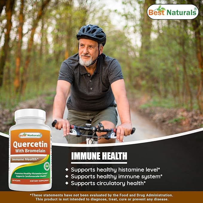 Best Naturals Alpha Lipoic Acid 600 mg & Quercetin with Bromelain