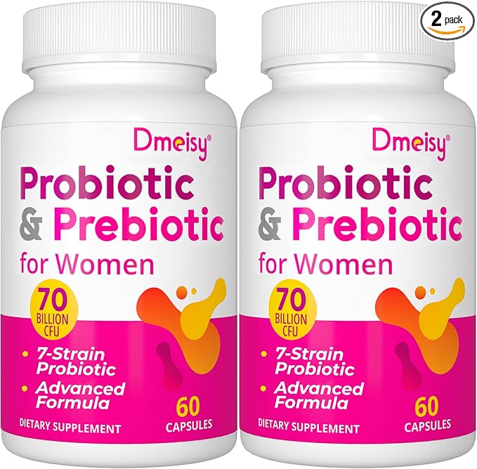 Vaginal Probiotics, 70 Billion CFU Probiotics for Women, 13-in-1 Womens Probiotic & Organic Prebiotics for Vaginal, Urinary, pH Balance, Immune, Gut & Digestive, Bloating Health - 4 Months Supply