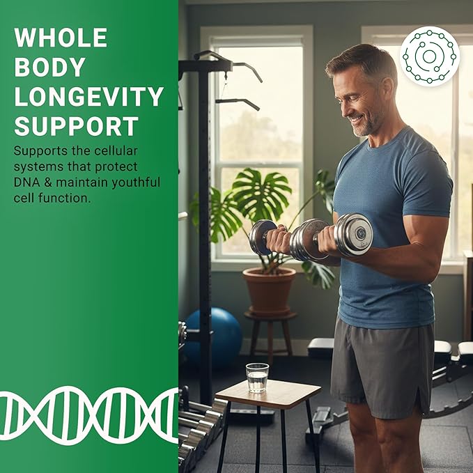 Longevity+ 5-in-1 Cellular Wellness Formula with NMN, Cycloastragenol, CoQ10, Resveratrol & Selenium - Non-GMO 30 Vegan Capsules to Support Healthy Aging, Cellular Energy & Vitality