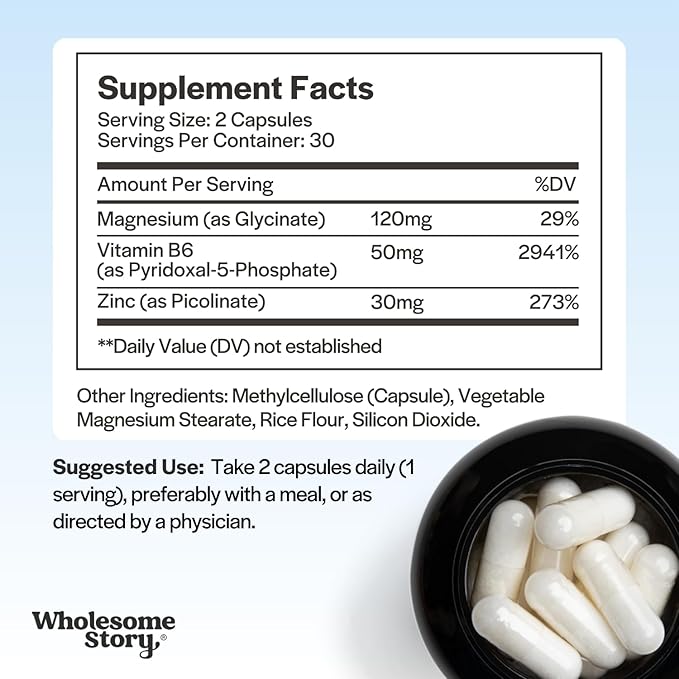 Zinc & Magnesium + Berberine | Zinc Picolinate Magnesium Glycinate Supplements with Vitamin B6 + Berberine 1500mg HCl Supplement | Reproductive Health, Hormone Balance & Immune Support | 30 Day Supply