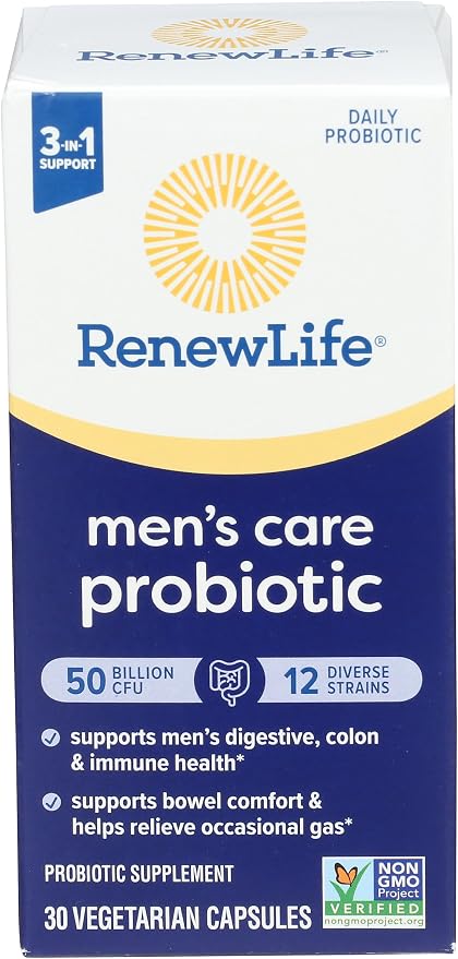 Renew Life Men's Care Probiotic 50B, 30 Ct