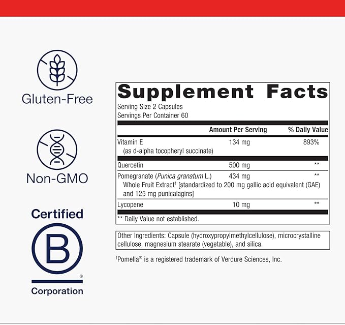Metagenics CardioLux HDL - Advanced Heart Health & Cholesterol Support Supplement* - with Lycopene, Pomegranate Extract & Quercetin - Supports HDL Antioxidant Defense* - 120 Capsules