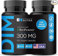 Effective Nutra Dim Supplement 300mg with BioPerine - Extra Strength Estrogen Blocker for Men & Women - Hormone & Metabolism Support - 4 Month Supply