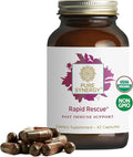 PURE SYNERGY Rapid Rescue | Organic Immune Support Capsules | Herbal Supplement with Echinacea, Elderberry, and Olive Leaf Extracts | for Immediate Immune Support (42 Capsules)